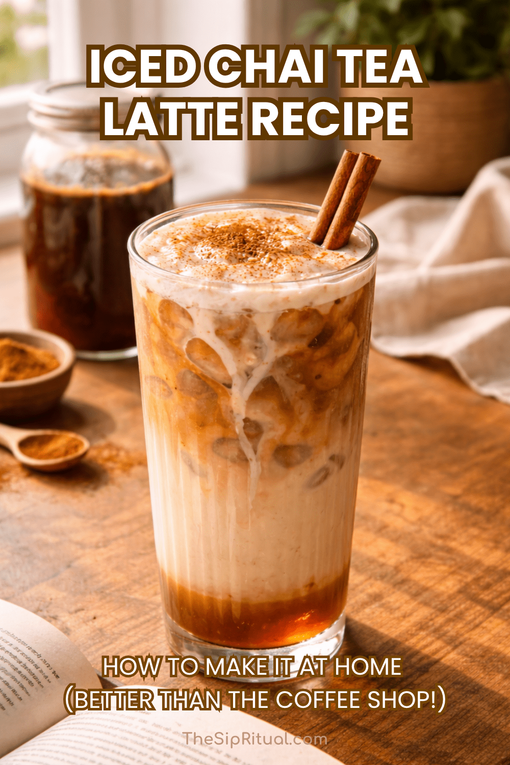 Iced Chai Tea Latte Recipe (Better Than the Coffee Shop, Made at Home)