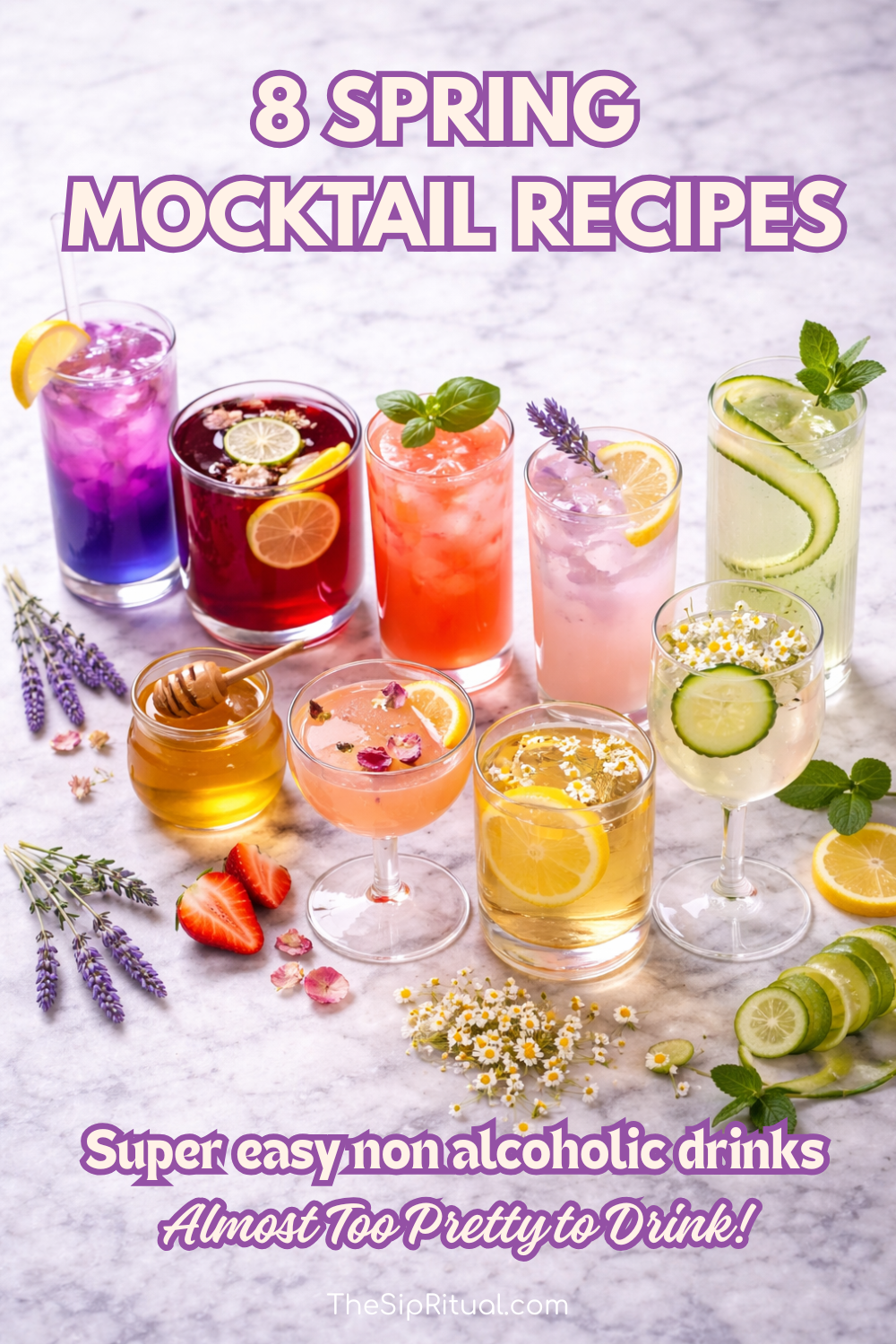 Spring Mocktail Recipes: 8 Beautiful Non-Alcoholic Drinks to Welcome the Season